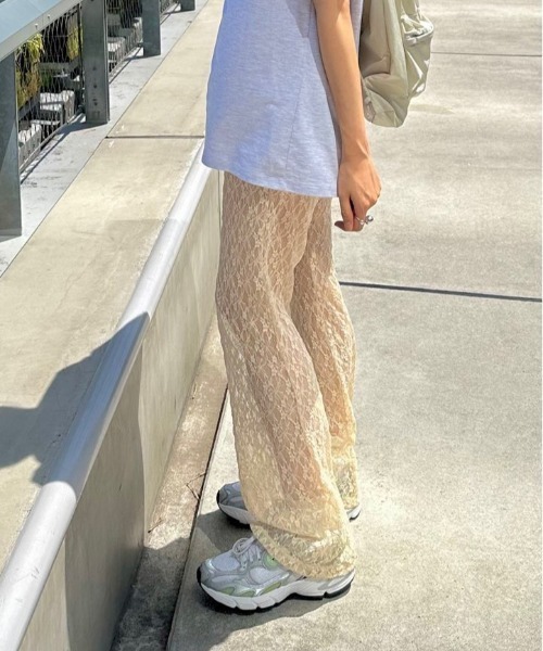 Per sist ence(パーシエンス)の「カットレースシアーパンツ(その他パンツ・レディース・ピンク/ブラック/ホワイト/アイボリー・FREE)」の22枚目の写真