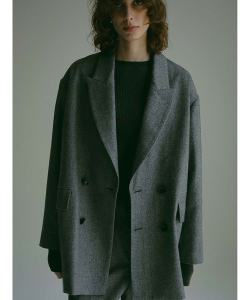 ガリャルダガランテ ショールウールリバーコート グリーン