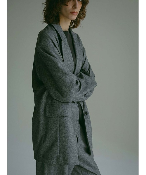 HER.（ハー）の「へリンボンオーバージャケット（テーラードジャケット