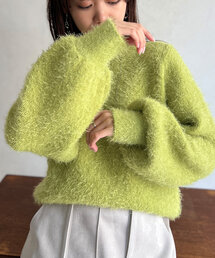 Chez toi | ランタンスリーブシャギープルオーバー(ニット/セーター)