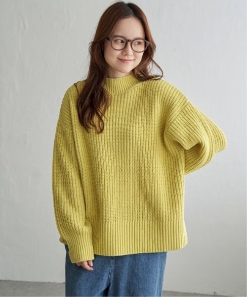 LBC(エルビーシー)の「マットモール畦ニットプルオーバー(ニット/セーター・レディース・ライトグレー/イエロー/ブルー/その他30・M)」の3枚目の写真