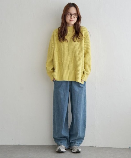 LBC(エルビーシー)の「マットモール畦ニットプルオーバー(ニット/セーター・レディース・ライトグレー/イエロー/ブルー/その他30・M)」の5枚目の写真