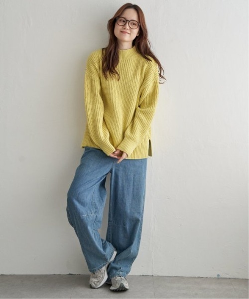 LBC(エルビーシー)の「マットモール畦ニットプルオーバー(ニット/セーター・レディース・ライトグレー/イエロー/ブルー/その他30・M)」の9枚目の写真