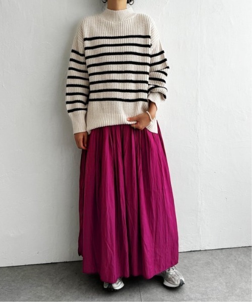 LBC(エルビーシー)の「マットモール畦ニットプルオーバー(ニット/セーター・レディース・ライトグレー/イエロー/ブルー/その他30・M)」の8枚目の写真