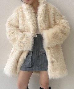 セール】ロングヘアリーシャギーコート（その他アウター