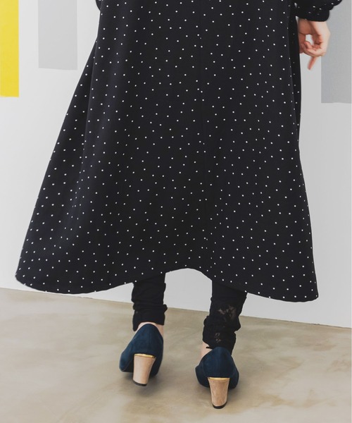 iS ScoLar(イズスカラー)の「543222:カトラリーとブドウの刺繍レースレギンス(レギンス/スパッツ・レディース・杢グレー/ブラック・M)」の6枚目の写真