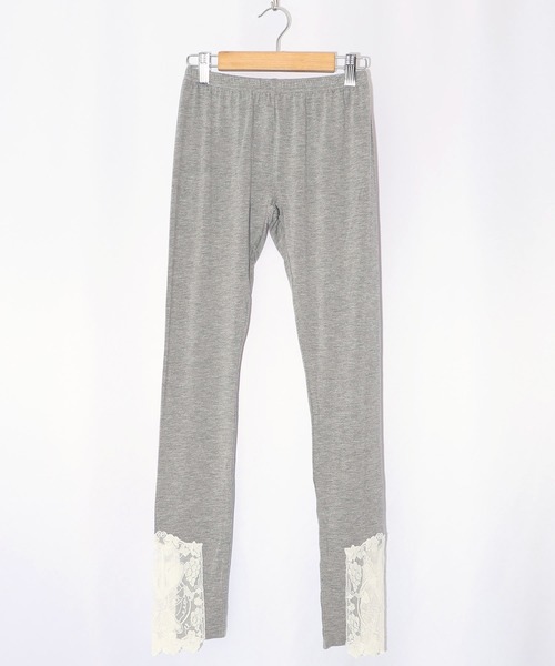 iS ScoLar(イズスカラー)の「543222:カトラリーとブドウの刺繍レースレギンス(レギンス/スパッツ・レディース・杢グレー/ブラック・M)」の8枚目の写真