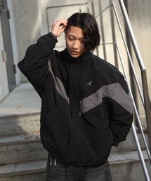 【別注】 【KANGOL】 2WAY ポリピーチ & フリース リバーシブル ブルゾン ジャケット