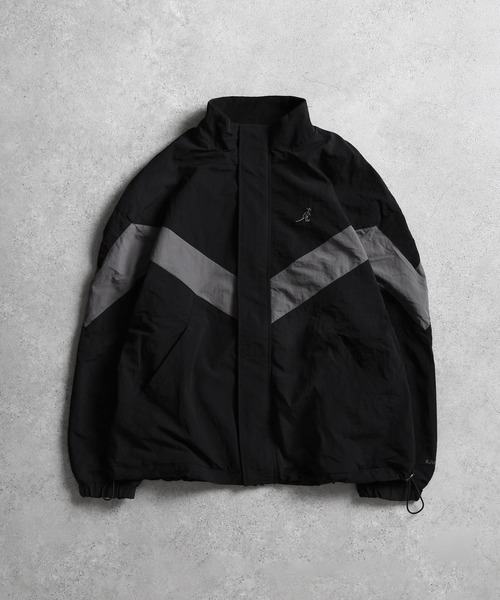 KANGOL ドローコード内蔵 ポリピーチ＆フリース リバーシブル ブルゾン KANGOL ブルゾン アウター 「別注」 「KANGOL」 2WAY ポリピーチ