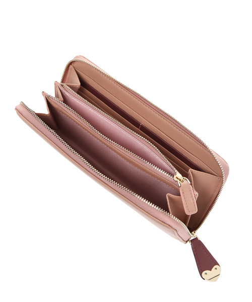 Paul Smith(ポールスミス)の「HEART PULL LONG PURSE/ 863578 W916(財布・レディース・コーラル/ピンク/ブラック・FREE)」の9枚目の写真