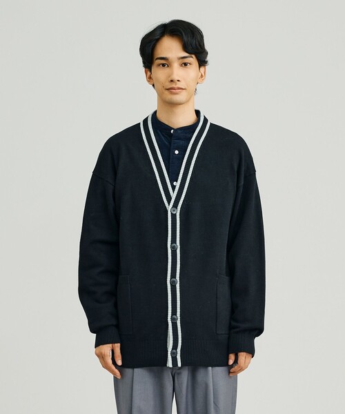 【UNISEX】ANTI PILLING WOOL Vネックカーディガン（カーディガン/ボレロ）｜J.PRESS YORK STREET（ジェイプレスヨークストリート） 9,900円