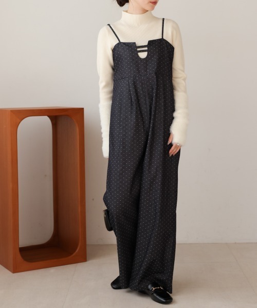 Bab（バブ）の「【S・Mサイズ展開】ビスチェ風オールインワン（つなぎ/オールインワン・レディース・A/グレー・M/S）」の4枚目の写真