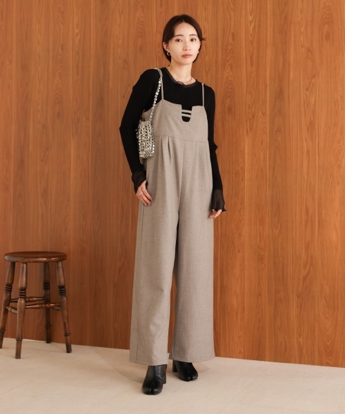 Bab（バブ）の「【S・Mサイズ展開】ビスチェ風オールインワン（つなぎ/オールインワン・レディース・A/グレー・M/S）」の16枚目の写真