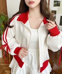 レッドパッチ付きジップアップジャケット GUCCI - 美品□GUCCI グッチ 625287 ロゴワッペン ライン