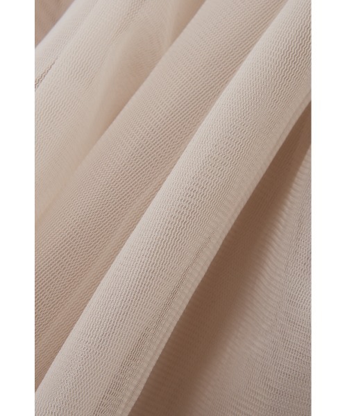 M_（エムアンダーバー）の「リサイクルポリエステルチュール素材 マルチウェイキャミドレス（ワンピース・レディース・ダークブラウン/ライトグレー・FREE）」の21枚目の写真