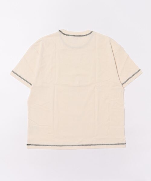 UNIVERSAL OVERALL(ユニバーサルオーバーオール)の「UNIVERSAL OVERALL / KINARI loose fit / UVOP-007(Tシャツ/カットソー・レディース・ブラック/オレンジ・SMALL/MEDIUM/LARGE/X-LARGE)」の4枚目の写真