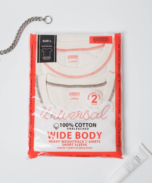 UNIVERSAL OVERALL(ユニバーサルオーバーオール)の「UNIVERSAL OVERALL / KINARI loose fit / UVOP-007(Tシャツ/カットソー・レディース・ブラック/オレンジ・SMALL/MEDIUM/LARGE/X-LARGE)」の10枚目の写真