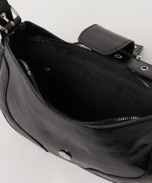 WESTSEA（ウエストシー）の「メタリックパーツ 飾りベルト ミニ ショルダーバッグ（ショルダーバッグ・レディース・ブラック/シルバー・FREE）」の10枚目の写真