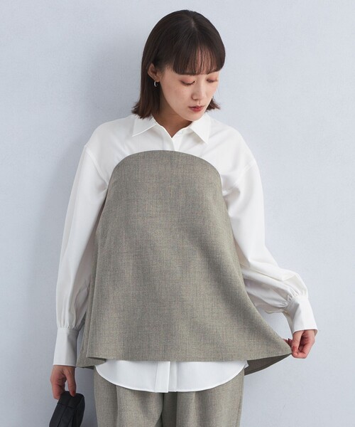 【セール】＜MANOF＞ビスチェ セット シャツ（シャツ/ブラウス）｜MANOF（マノフ）