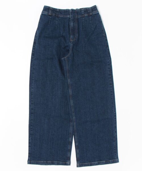 INTERPLANET（インタープラネット）の「ストレッチデニムストレートパンツ（デニムパンツ・レディース・サックスブルー/インディゴブルー・FREE）」の14枚目の写真