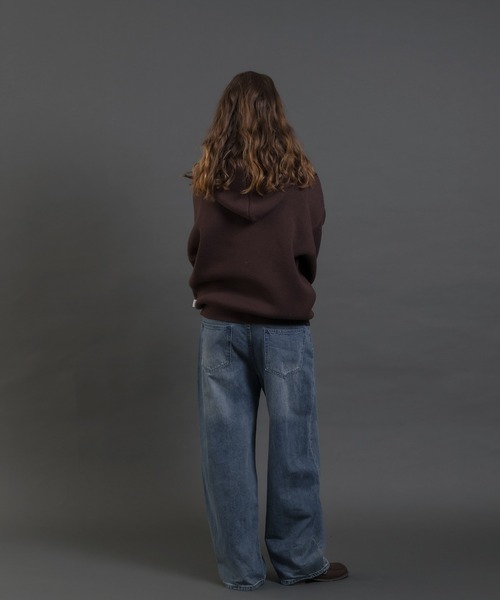 MUHET(ミュエータ)の「【PEANUTS / SNOOPY】ニットパーカー(パーカー・レディース・ネイビー/ブラウン・SMALL/MEDIUM/LARGE)」の14枚目の写真
