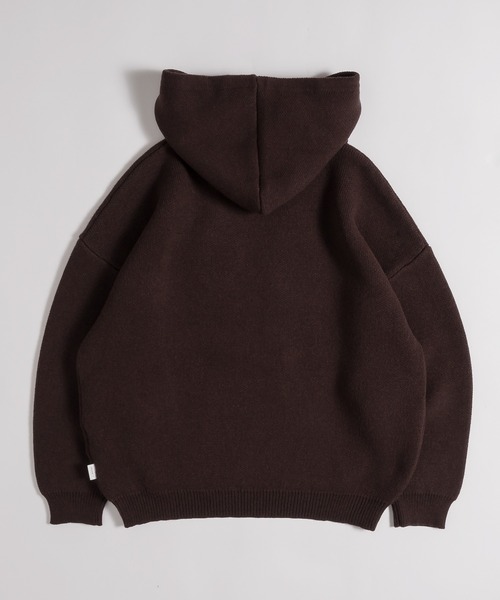 MUHET(ミュエータ)の「【PEANUTS / SNOOPY】ニットパーカー(パーカー・レディース・ネイビー/ブラウン・SMALL/MEDIUM/LARGE)」の4枚目の写真