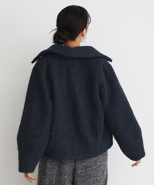 THE SHOP TK (ザ ショップ ティーケー )の「◆【@BAILA掲載】ビックカラー袖ボリュームジャケット/洗えるアウター(ブルゾン・レディース・ネイビー/アイボリー・12/13)」の11枚目の写真