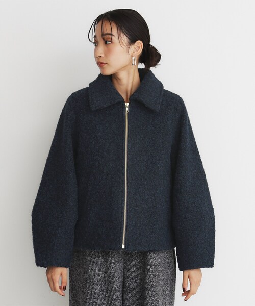 THE SHOP TK (ザ ショップ ティーケー )の「◆【@BAILA掲載】ビックカラー袖ボリュームジャケット/洗えるアウター(ブルゾン・レディース・ネイビー/アイボリー・12/13)」の16枚目の写真