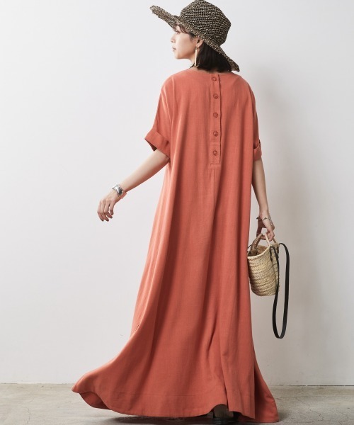 CHICLINE::ワンピース:XXL[RESALE] シャーリングロングワンピース[品番：MKSW0053972]｜RESEXXY