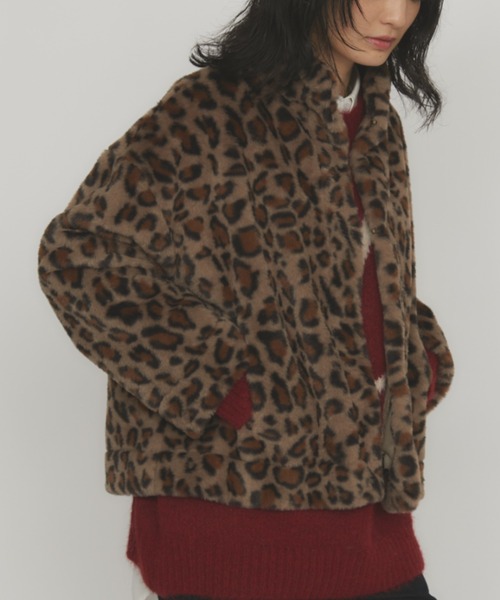 CHIE　ロイヤル　チエ　レオパード　 ファー　ショートコート ROYAL CHIE ロイヤル チエ レオパード ファー ショートコート