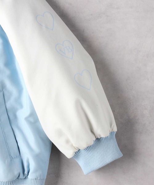 Right-on（ライトオン）の「【VIVIAN BLUE】中綿ブルゾン（ブルゾン・キッズ・サックスブルー・130/140/150/160）」の5枚目の写真