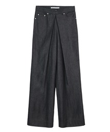 パンツ JOHN LAWRENCE SULLIVAN super wide denim WASHED DENIM WIDE PANTS