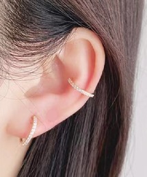 Ritomo De Ricco（リトモ・デ・リコ）の「落ちにくい！痛くなりにくい　シンプルビジューイヤーカフ（イヤーカフ）」