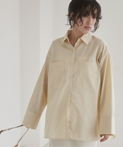 セール】オーバーサイズ ワイドカフス レギュラーカラーシャツ（シャツ  