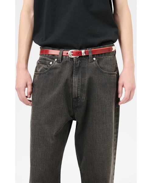 Our Legacy（アワーレガシー）の「OUR LEGACY 2 CM BELT（ベルト・レディース・レッド・70）」の2枚目の写真