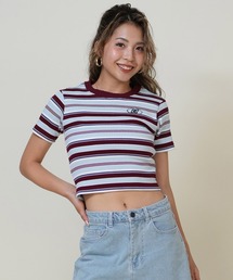 DC/ディーシー Tシャツ/カットソー/半袖 ショート丈 クロップド LST251308
