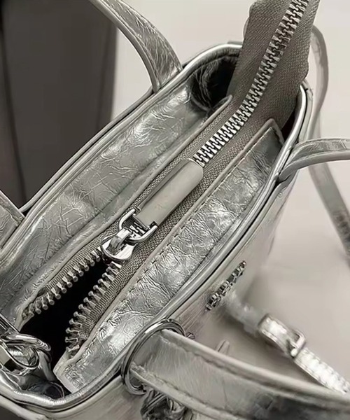 セール】【 Port / ポート 】 チャーム付き 2WAY ミニマム スクエア