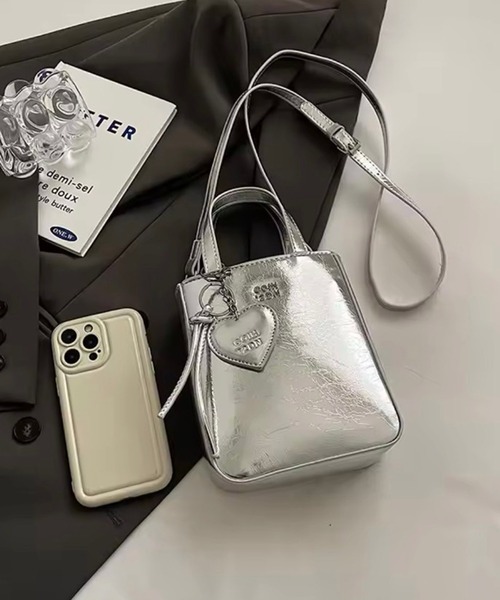 セール】【 Port / ポート 】 チャーム付き 2WAY ミニマム スクエア