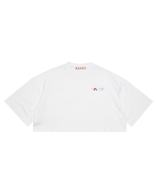 MARNI(マルニ)Kids & Junior ワンポイントブランドロゴ半袖Tシャツカットソー