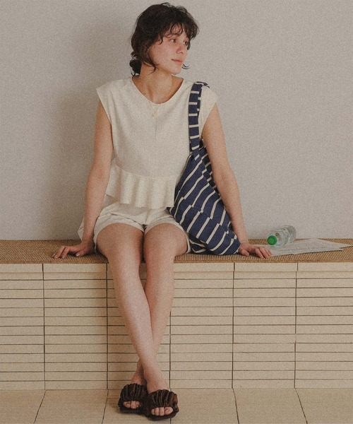 titivate(ティティベイト)の「ペプラムフレアデザインオールインワン/ワンピース水着(水着・レディース・ベージュ系その他/ベージュ/ブラック/ダークブラウン・LL/L/M/S)」の18枚目の写真