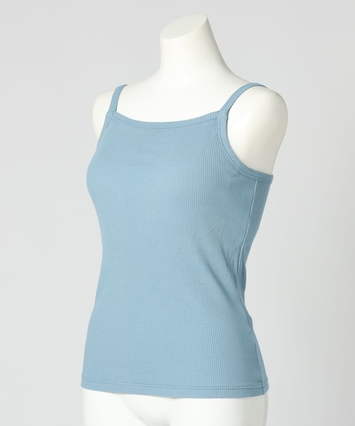 bijorie（ビジュリィ）の「【bijorie】カップ付きリブスクエアキャミ／NEW BASIC 25SS（キャミソール・レディース・カーキ/ブラック/オフホワイト/サックスブルー・LARGE/MEDIUM/LG）」の20枚目の写真