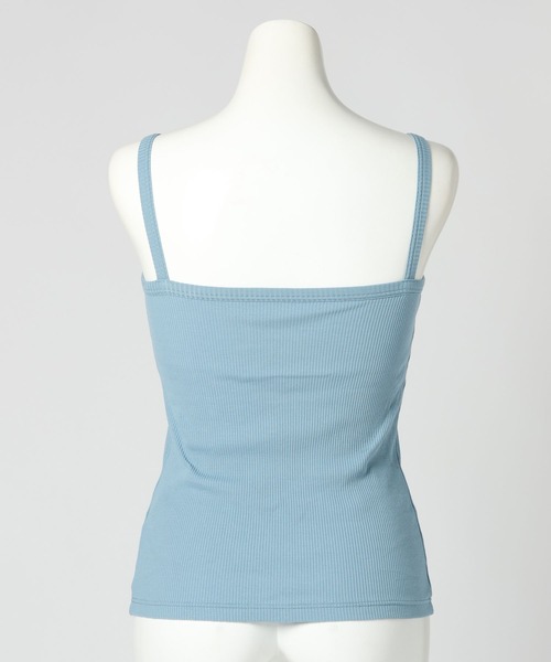 bijorie（ビジュリィ）の「【bijorie】カップ付きリブスクエアキャミ／NEW BASIC 25SS（キャミソール・レディース・カーキ/ブラック/オフホワイト/サックスブルー・LARGE/MEDIUM/LG）」の21枚目の写真