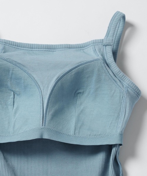 bijorie（ビジュリィ）の「【bijorie】カップ付きリブスクエアキャミ／NEW BASIC 25SS（キャミソール・レディース・カーキ/ブラック/オフホワイト/サックスブルー・LARGE/MEDIUM/LG）」の22枚目の写真