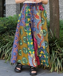 KENZOエスニックスカート ケンゾー KENZO シルク製 フレアスカート サイズ40 - メルカリ