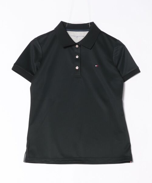 TOMMY HILFIGER GOLF（トミー ヒルフィガー ゴルフ）の「ﾍﾞｰｼｯｸﾌﾗｯｸﾞ ﾎﾟﾛｼｬﾂ（ポロシャツ・レディース・ホワイト/ピンク/ネイビー/ブラック/レッド/ライム・L/LL/M/S）」の2枚目の写真
