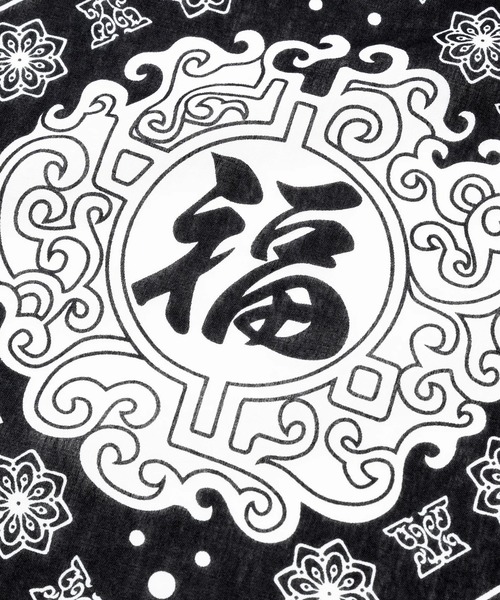 CALEE(キャリー)の「CALEE/キャリー MEXICAN TASTE JAPANESE FUKU BANDANNA バンダナ(バンダナ/スカーフ・メンズ・ブラック/ホワイト・FREE)」の8枚目の写真