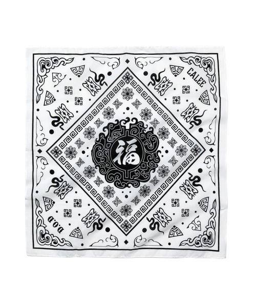 CALEE(キャリー)の「CALEE/キャリー MEXICAN TASTE JAPANESE FUKU BANDANNA バンダナ(バンダナ/スカーフ・メンズ・ブラック/ホワイト・FREE)」の9枚目の写真