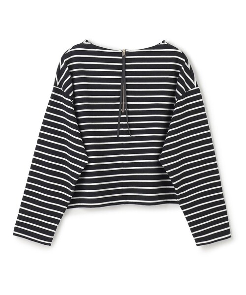 UNFILO（アンフィーロ）の「バックZIP ボーダーT（Tシャツ/カットソー・レディース・ブラック系2/ブラック系1・MEDIUM/SMALL）」の7枚目の写真