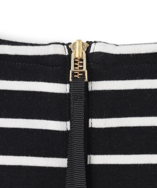 UNFILO（アンフィーロ）の「バックZIP ボーダーT（Tシャツ/カットソー・レディース・ブラック系2/ブラック系1・MEDIUM/SMALL）」の11枚目の写真