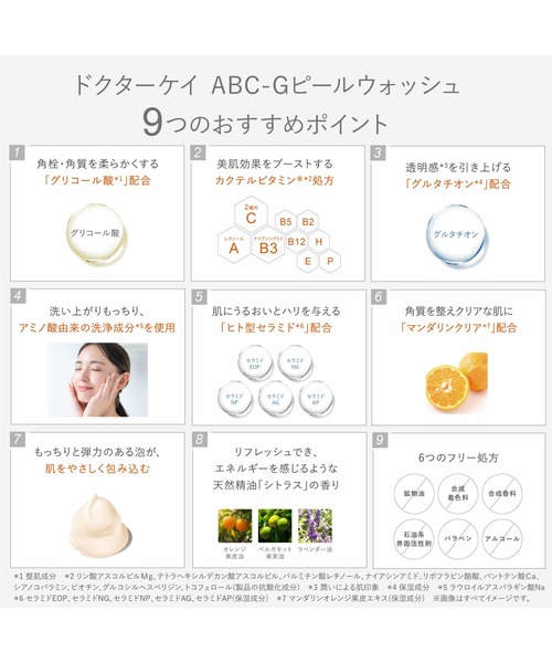 Dr.K（ドクターケイ）の「ドクターケイ ABC-Gピールウォッシュ 100mL（洗顔料・レディース・クリア・FREE）」の3枚目の写真